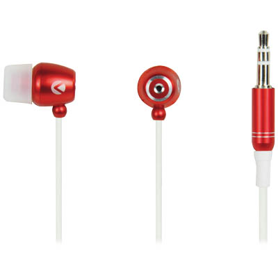 KNG-2140 EARPHONES CYCLONE RED Ακουστικά - ψείρες υψηλής αισθητικής, με βύσμα 3.5mm, διάμετρο 10mm, ευαισθησία 102 dB και καλώδιο 1,2m