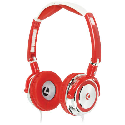KNG-5030 HEADPHONES RED DROID Ακουστικά υψηλής αισθητικής, με βύσμα 3.5mm, διάμετρο 40mm, ευαισθησία 110 dB και καλώδιο 1,5m