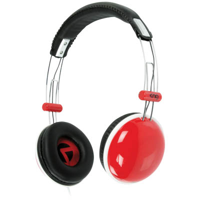 KNG-5100 HEADPHONES ROOKI RED Ακουστικά υψηλής αισθητικής, με βύσμα 3.5mm, διάμετρο 40mm, ευαισθησία 110 dB και καλώδιο 1,5m