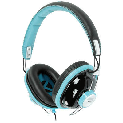 KNG-5140 HEADPHONES BULLDOZR TURQOISE Ακουστικά υψηλής αισθητικής, με βύσμα 3.5mm, διάμετρο 44mm, ευαισθησία 108 dB και καλώδιο 1,5m