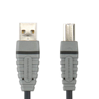 BCL4102 USB-A M - USB-B M 2m Καλώδιο USB Bandridge Blue line, USB-A male - USB-B male σε μήκος 2m.