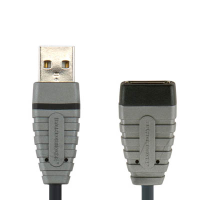 BCL4302 USB-A M - USB-A F 2m Καλώδιο USB Bandridge Blue line, USB-A male - USB-A female σε μήκος 2m.