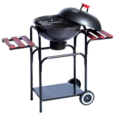 ED 45614 BARBECUE STEEL & LID 102X46.8X95CM Ψησταρια barbeque από ατσάλι με καπάκι
