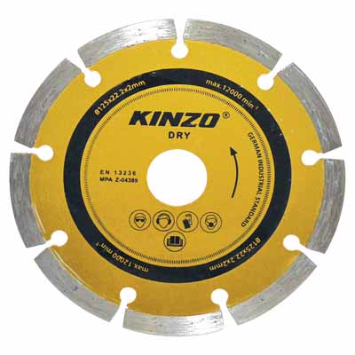 KINZO 71758 DIAMOND DISC DRY 125MM Δίσκος διαμαντέ ξηρής κοπής