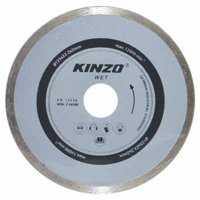 KINZO 71766 DIAMOND DISC WET 125MM Διαμαντέ Δίσκος υγρής κοπής για κεραμικά πλακάκια, μάρμαρο και πορσελάνη