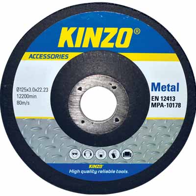 KINZO 71769 METAL DISC 125MM 8PCS Δίσκος κοπής για όλους τους τύπους μετάλλων 8 τμχ