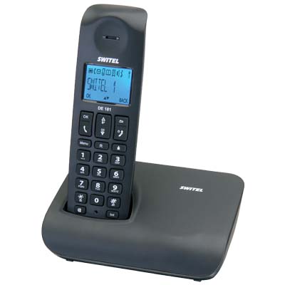 SWITEL DE 181 ARROW BLACK Ασύρματη τηλεφωνική συσκευή