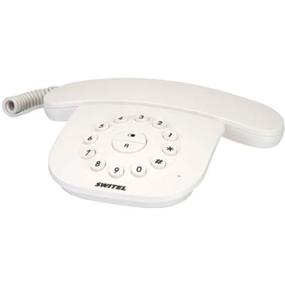 SWITEL TE 21 WHITE CORDED PHONE Ενσύρματη τηλεφωνική συσκευή