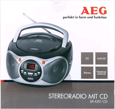 Φορητό ραδιόφωνο με CD player AEG SR 4351