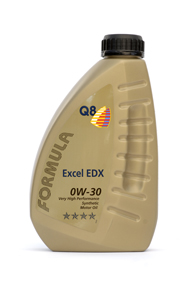 Λιπαντικό αυτοκινήτου 1lt Q8 Formula EXCEL EDX 0W30 oils λάδι μηχανής βενζινοκινητήρα lubricants λιπαντικά