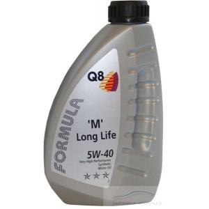 Λιπαντικό αυτοκινήτου 1lt Q8 Formula M LONG LIFE 5W40 oils λάδι μηχανής βενζινοκινητήρα lubricants λιπαντικά