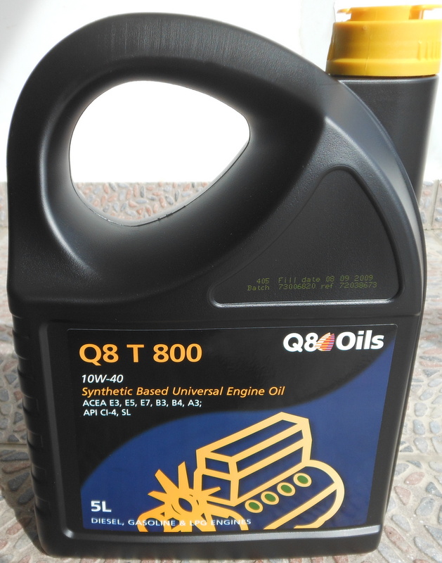 Λιπαντικό αυτοκινήτου 5lt Q8 T 800 10W40 oils λάδι πετρελαιοκινητήρα lubricants λιπαντικά