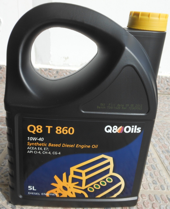 Λιπαντικό αυτοκινήτου 5lt Q8 T 860 10W40 oils λάδι πετρελαιοκινητήρα lubricants λιπαντικά