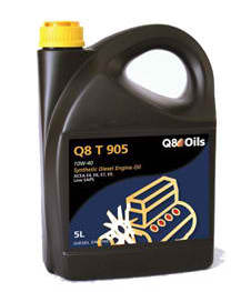 Λιπαντικό αυτοκινήτου 5lt Q8 T 905 10W40 oils λάδι πετρελαιοκινητήρα lubricants λιπαντικά