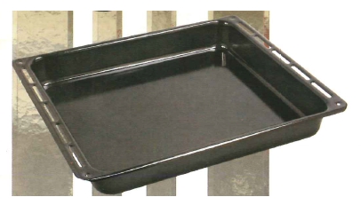 Ορθογώνιο ταψί εμαγιε οικολογικό με τρύπες Roller 43745 37x45cm για κουζίνες Whirlpool, Korting