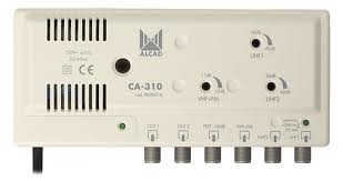 ΕΝΙΣΧΥΤΗΣ ΕΥΡΕΙΑΣ ΖΩΝΗΣ Τηλεόρασης Κεντρικός ALCAD CA-310 - 3 Εισόδων UHF – UHF 2 Εξόδων για ενίσχυση σε περιοχές με ασθενές σήμα