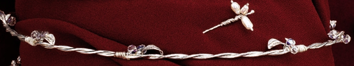 Ασημένια Στέφανα γάμου 925 KS114 σχέδιο φυλλαράκι με πέτρες σβαροφσκι swarovski μαζί με 2 καρφίτσες