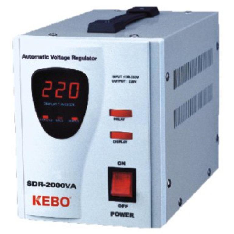 ΣΤΑΘΕΡΟΠΟΙΗΤΗΣ ΤΑΣΗΣ KEBO SDR-2000VA τύπου Automatic Voltage Regulator relay mode με ψηφιακές ενδείξεις
