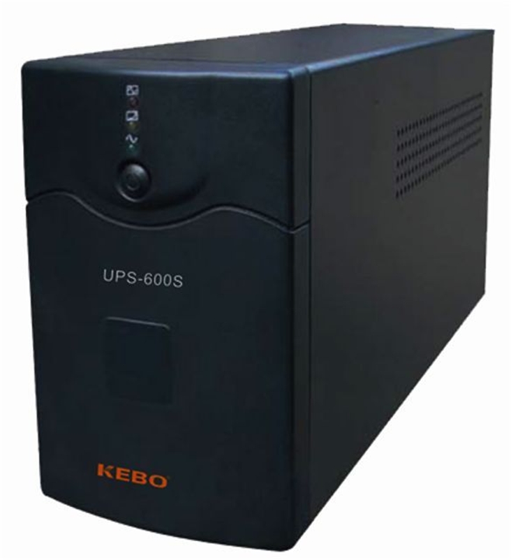 UPS ΜΕ ΣΤΑΘΕΡΟΠΟΙΗΤΗΣ ΤΑΣΗΣ KEBO UPS-600S 600VA / 340W ΜΠΑΤΑΡΙΑ 1 X 12V /7Ah Line Interactive