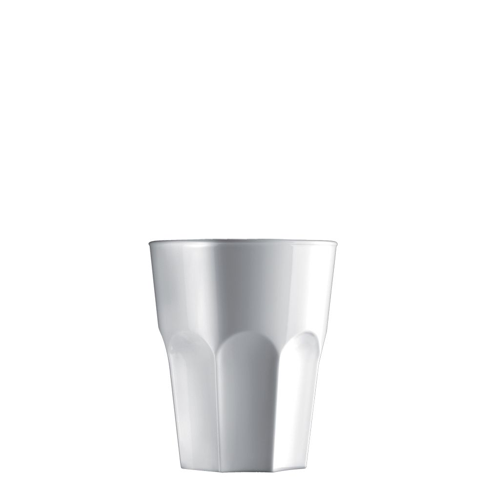 Πλαστικό ποτήρι PP πισίνας 33cl ημιδιάφανο λευκό πάγου 2764-PP
