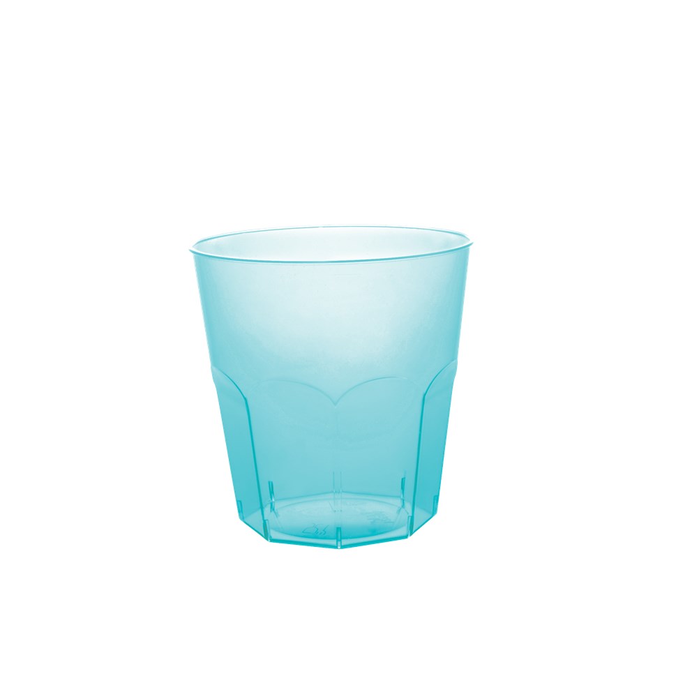 Πλαστικό ποτήρι PS μίας χρήσεως 24cl θαλασσί 2874-FR73 - Ιδανικό για χρήση σε εστιατόριο, καφετέρια, delivery, catering