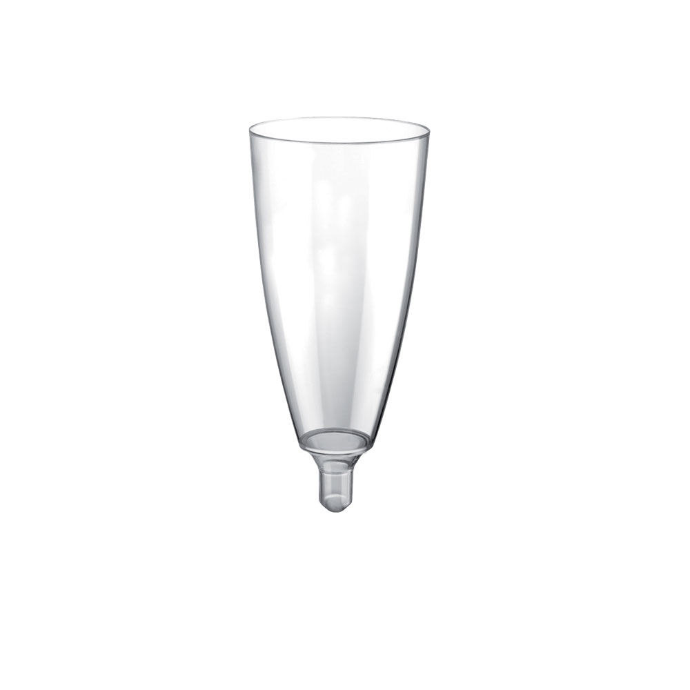 Πλαστικό ποτήρι SOMMELIER PS μίας χρήσεως φλάουτο χωρίς βάση 10cl 2775 - Ιδανικό για χρήση σε εστιατόριο, καφετέρια, delivery, catering