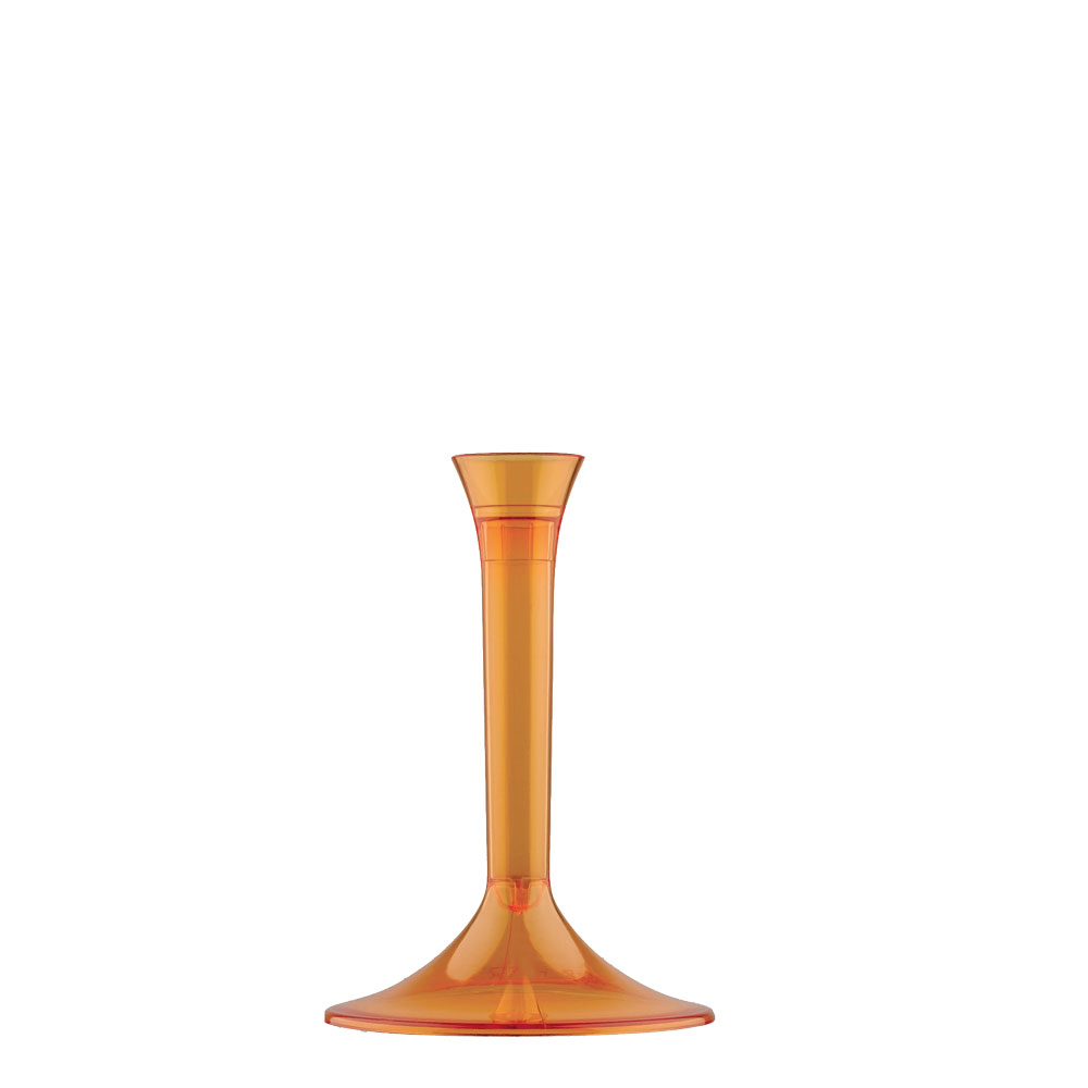 Βάση ποτηριού πορτοκαλί πλαστικών ποτηριών Gold Plast PS σειράς SOMMELIER Μίας χρήσης 2886-20...
