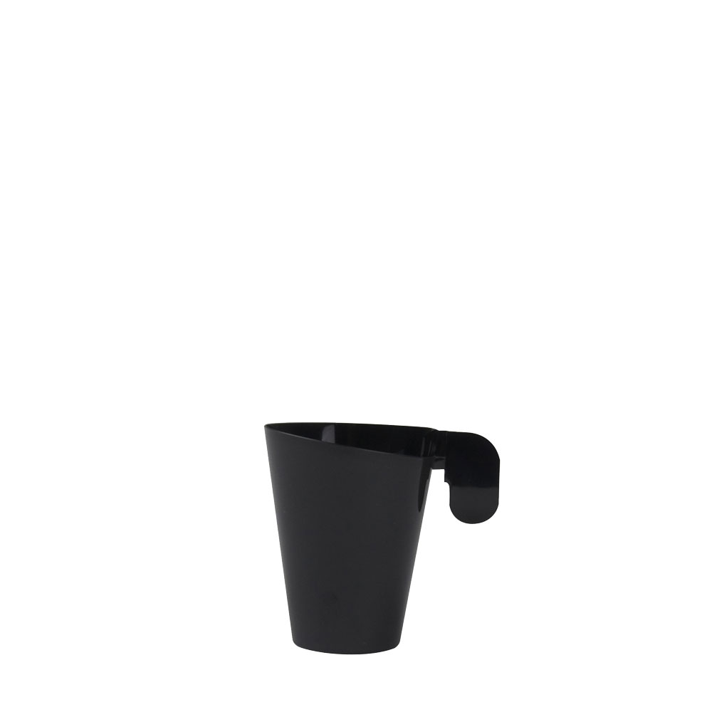 Πλαστική κούπα καφέ PS μίας χρήσεως μαύρη, 6cl 5730-19 - Ιδανικό για χρήση σε εστιατόριο, καφετέρια, delivery, catering