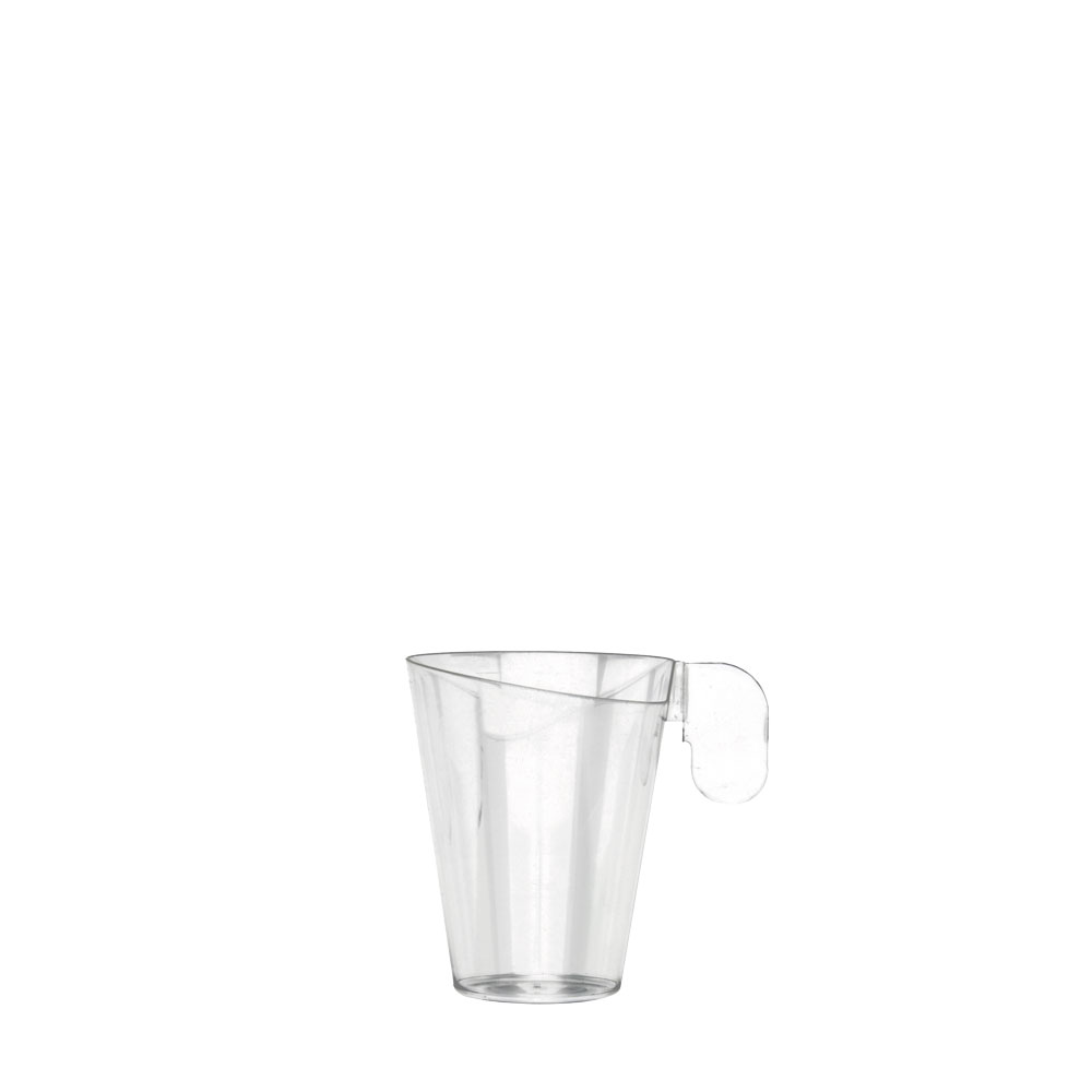 Πλαστική κούπα καφέ PS μίας χρήσεως διαφανή, 6cl 5730-21 - Ιδανικό για χρήση σε εστιατόριο, καφετέρια, delivery, catering