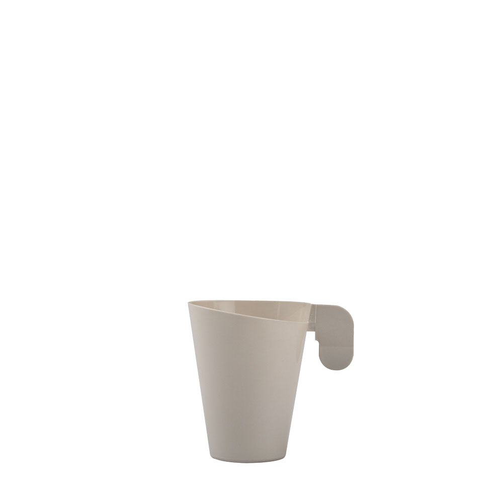 Πλαστική κούπα καφέ PS μίας χρήσεως γκριζο-μπεζ, 6cl 5730-41 - Ιδανικό για χρήση σε εστιατόριο, καφετέρια, delivery, catering
