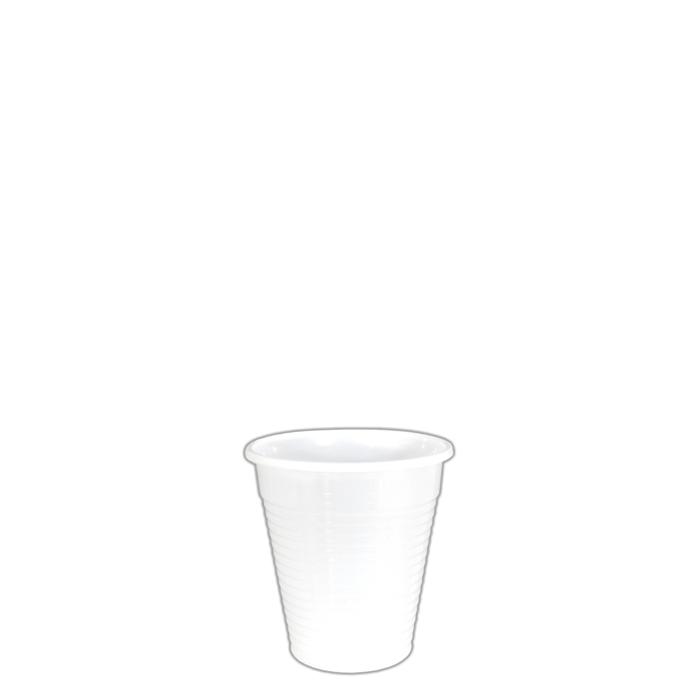 Ποτήρι Πλαστικό PP μίας χρήσης 200ml- 7oz - Λευκό PP-200/WH - Ιδανικό για χρήση σε εστιατόριο, καφετέρια, delivery, catering