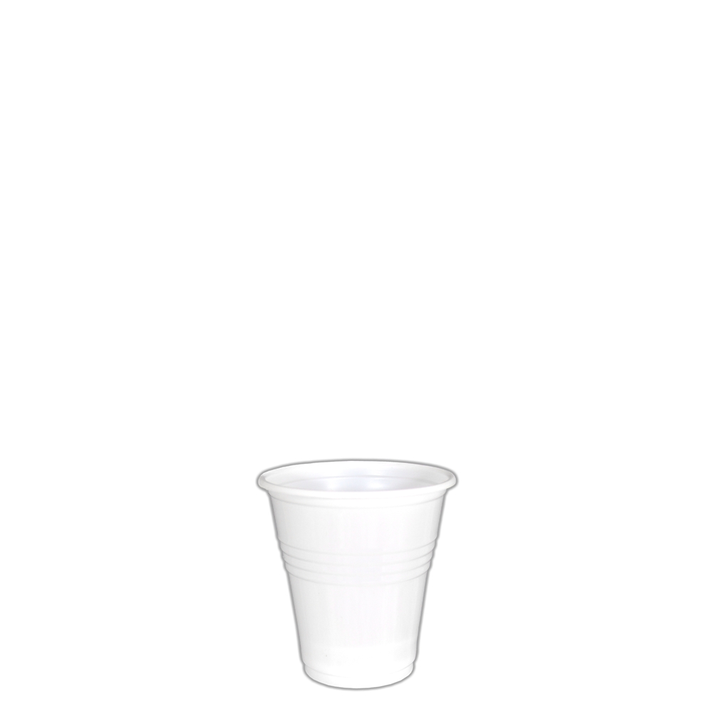 Ποτήρι Πλαστικό PP μίας χρήσης 160ml - 5.5oz - Λευκό PP-160/WH - Ιδανικό για χρήση σε εστιατόριο, καφετέρια, delivery, catering