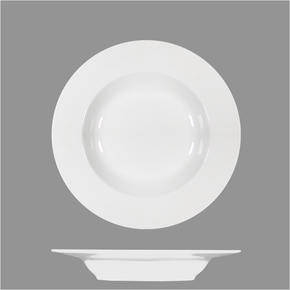 Πιάτο Φαγητού - Σαλάτας Βαθύ πορσελάνης 30cm ZM-DP-30
