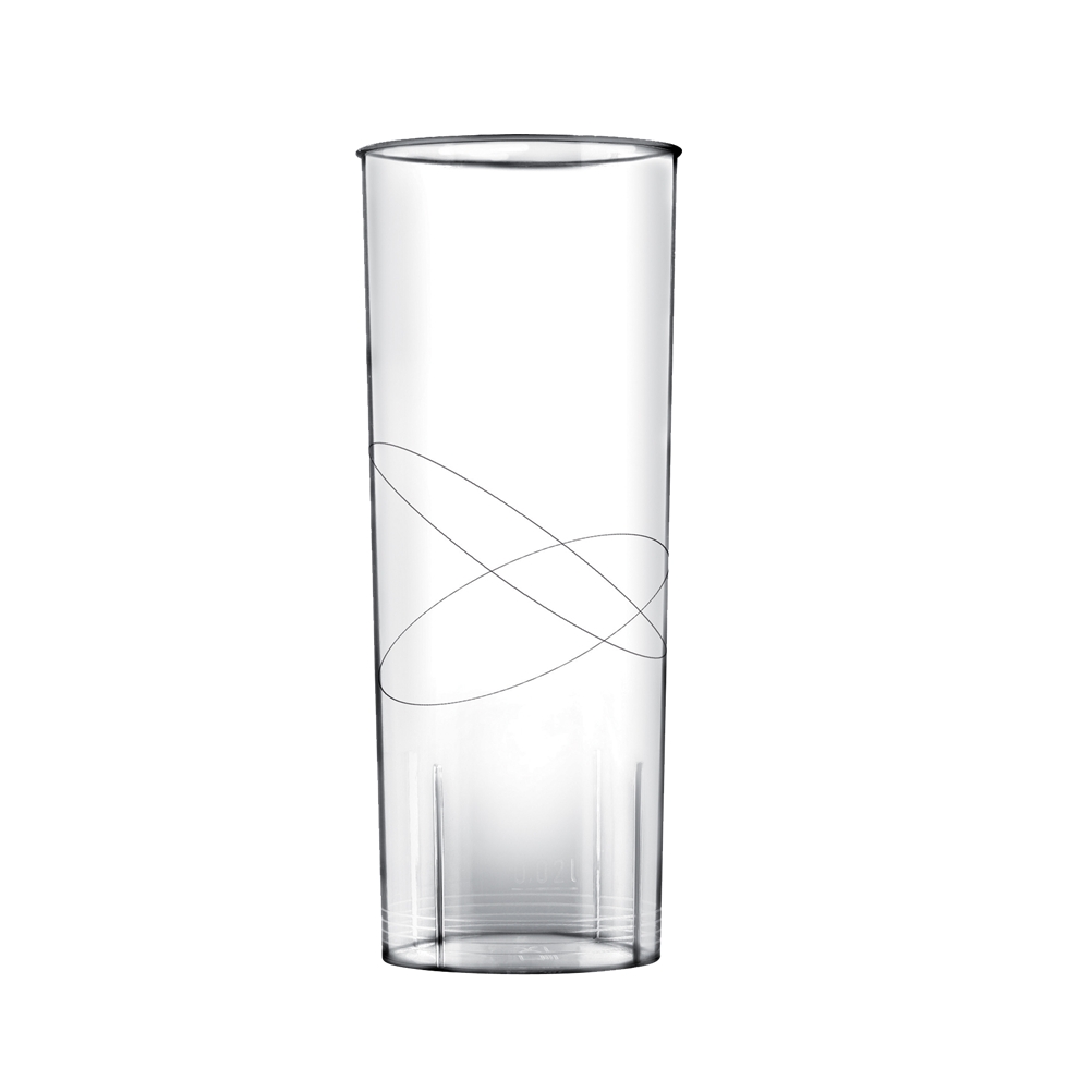 Πλαστικό ποτήρι PS μίας χρήσης 30cl διαφανές 2773-21 ιδανικό για χρήση σε πάρτυ, γάμους, βαφτίσια catering