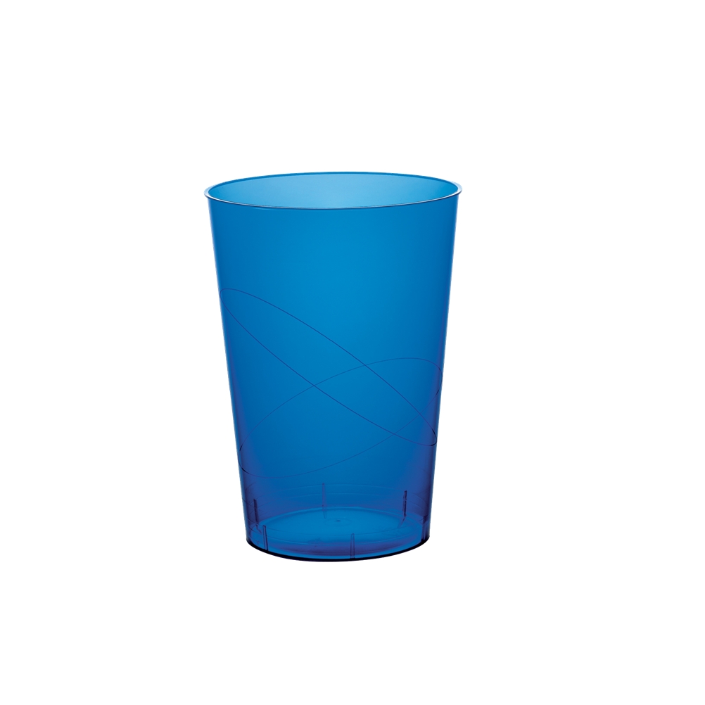 Πλαστικό ποτήρι PS μίας χρήσης 23cl μπλε 2770-24 ιδανικό για χρήση σε πάρτυ, γάμους, βαφτίσια catering