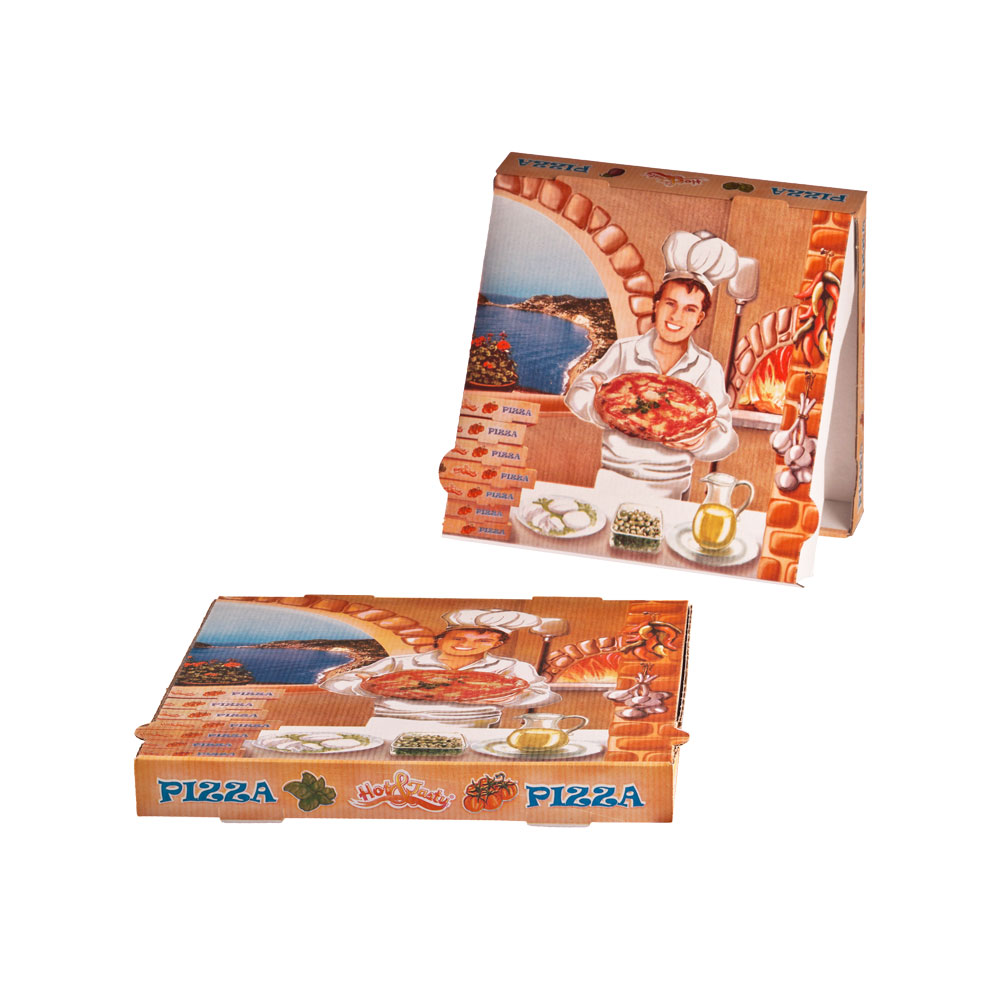 Κουτί Αποθήκευσης Φαγητού - Πίτσας Pizza σε Πακετο Take away - Μικροβέλε VESUVIO, 28x28x4cm, Ιταλίας VES-40-280 - Ιδανικό για εστιατόριο, πιτσαρία, delivery