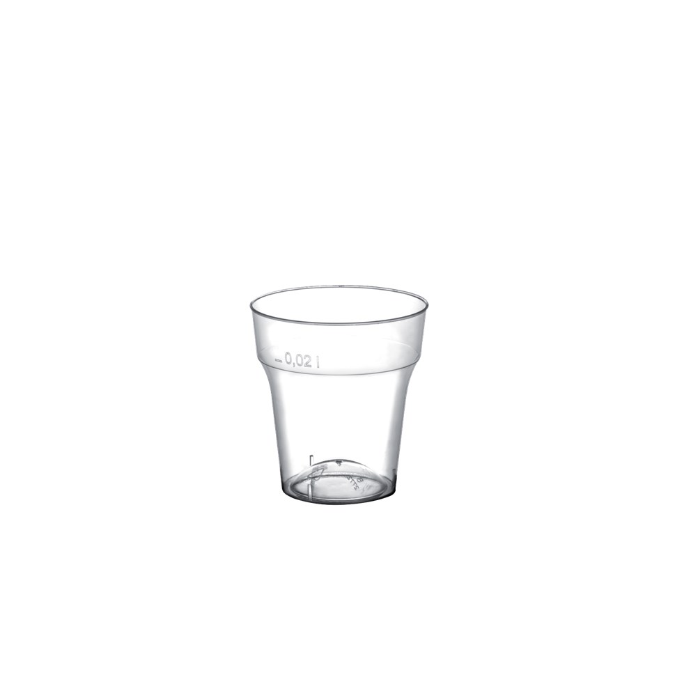 Πλαστικό ποτήρι PS μίας χρήσης 3cl διάφανο 2772-21 ιδανικό για χρήση σε πάρτυ, γάμους, βαφτίσια catering