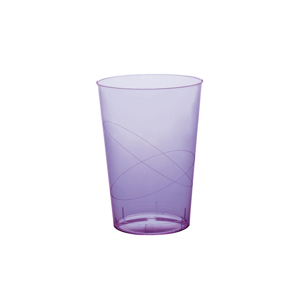 Πλαστικό ποτήρι PS μίας χρήσης 23cl λιλά 2770-72 ιδανικό για χρήση σε πάρτυ, γάμους, βαφτίσια catering
