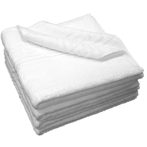 Πετσέτα χεριών λευκή με σχέδιο Μαίανδρο - Με άριστη σχέση ποιότητας τιμής - 30 x 50 cm, 500gr/m2 TWA-30X50