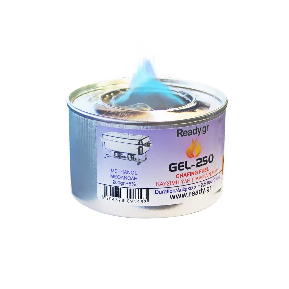 Καύσιμη ύλη blue gel για μπαίν μαρί (ρεσώ) για 2,5 ώρες GEL-250