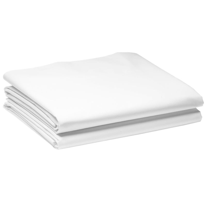 Σεντόνι κρεβατιού διπλό Λευκό 2,20 x 2,60 cm Σύμμεικτο 50% βαμβάκι 50% πολυέστερ SHA-220X260