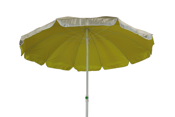 Ομπρέλα παραλίας Polyester 200 Silver - διαμετρος 200cm με ύφασμα πολυεστέρα σε 5 χρώματα