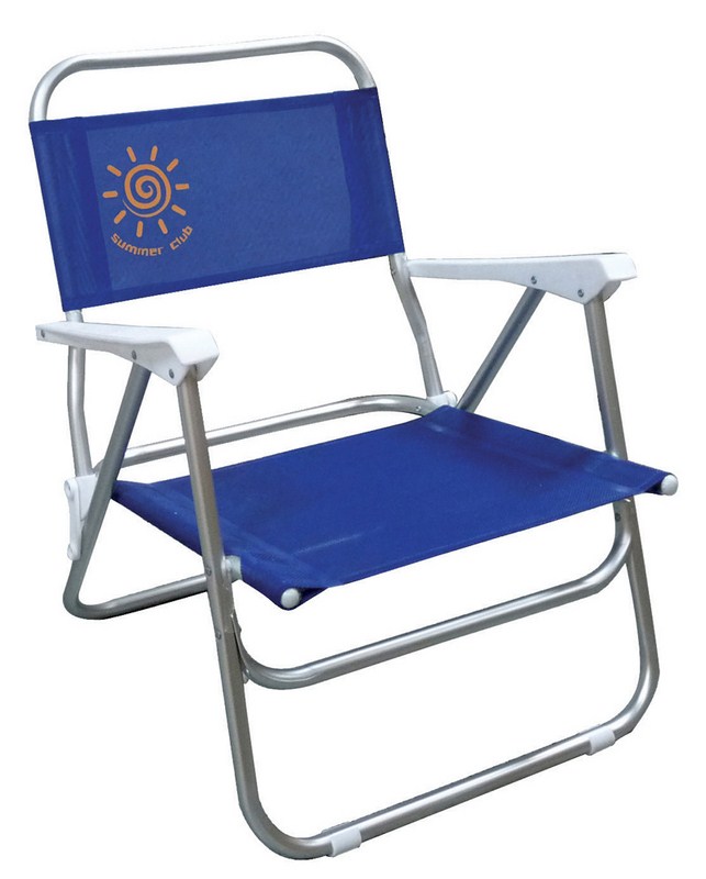 Καρέκλα παραλίας - καμπινγκ / camping Αλουμινίου με Χαμηλή Πλάτη - Textilene 19364 Textilene Διαστάσεις 58 x 56 x 65cm