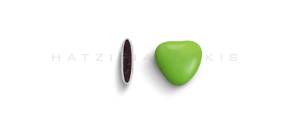 Κουφέτα Χατζηγιαννάκη Σοκολάτας Καρδιά μεσαία 1202_051 βεραμαν, γυαλισμένο - συσκευασία ενός κιλού 1kg - για τις μπομπονιέρες του γάμου σας ή της βάπτισης του παιδιού σας