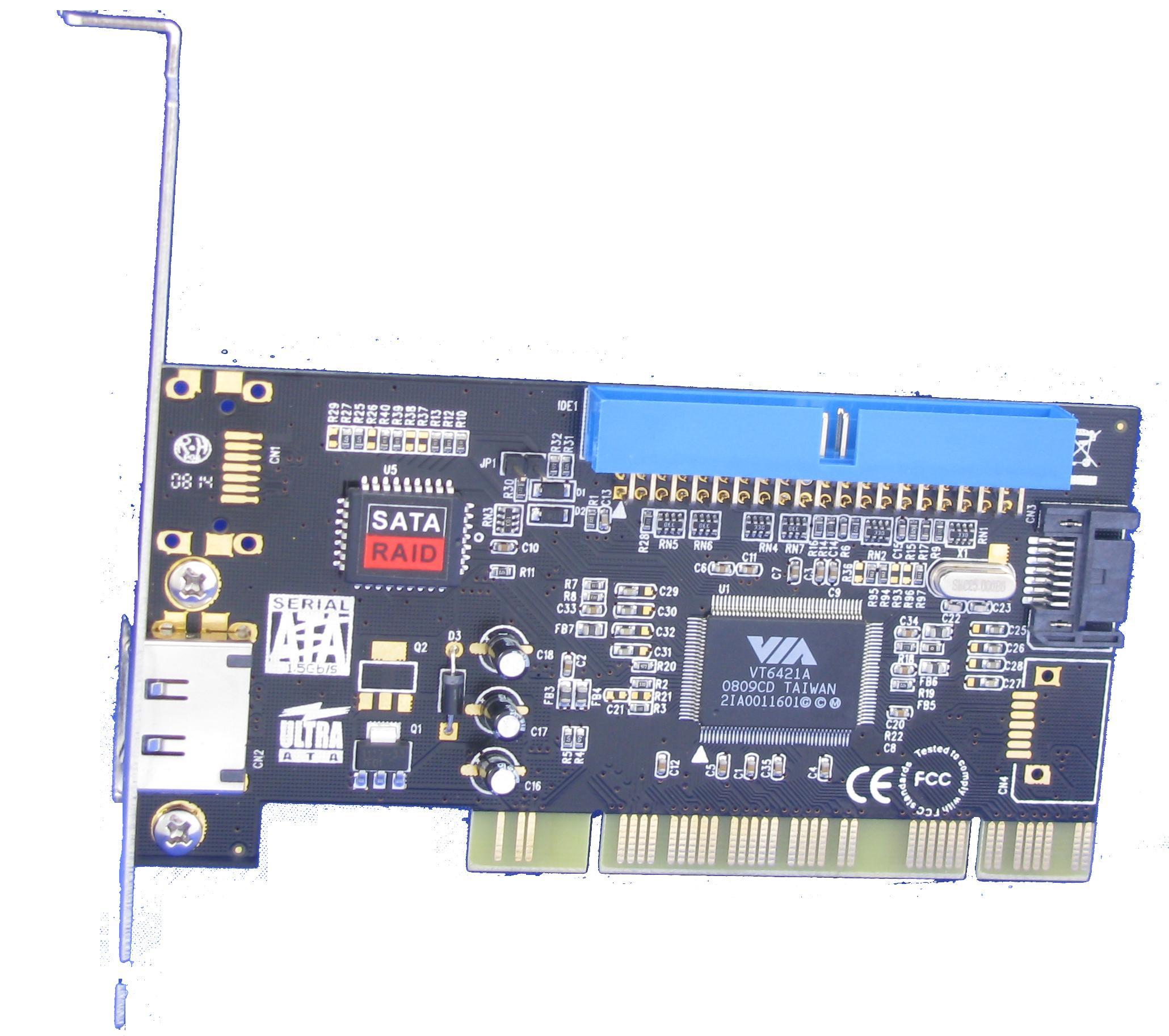 Κάρτα PCI Controller VT6421ultra Ata + ESATA + SATA Via Raid SYBA