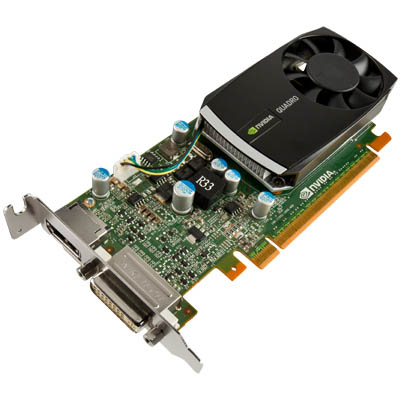 PNY QUADRO 400 / VCQ400-PB NVIDIA Quadro 400, 512MB DDR3, PCIE