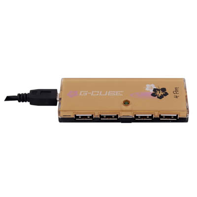 GUA-54GA (GOLDEN) 4 PORTS HUB 2.0 USB USB 2.0 Hub 4 θυρών Golden Aloha