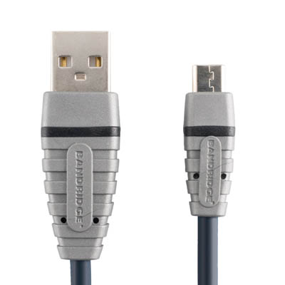 BCL4901 USB A M - USB Micro-B M 1.0m Καλώδιο USB Bandridge Blue line, USB-A male - USB-B micro σε μήκος 1m.